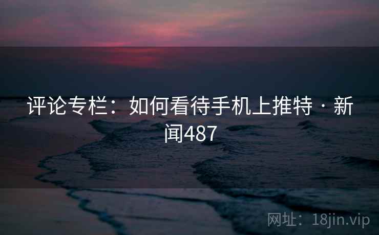 评论专栏:如何看待手机上推特 · 新闻487