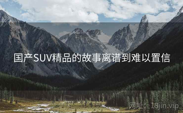 国产SUV精品的故事离谱到难以置信